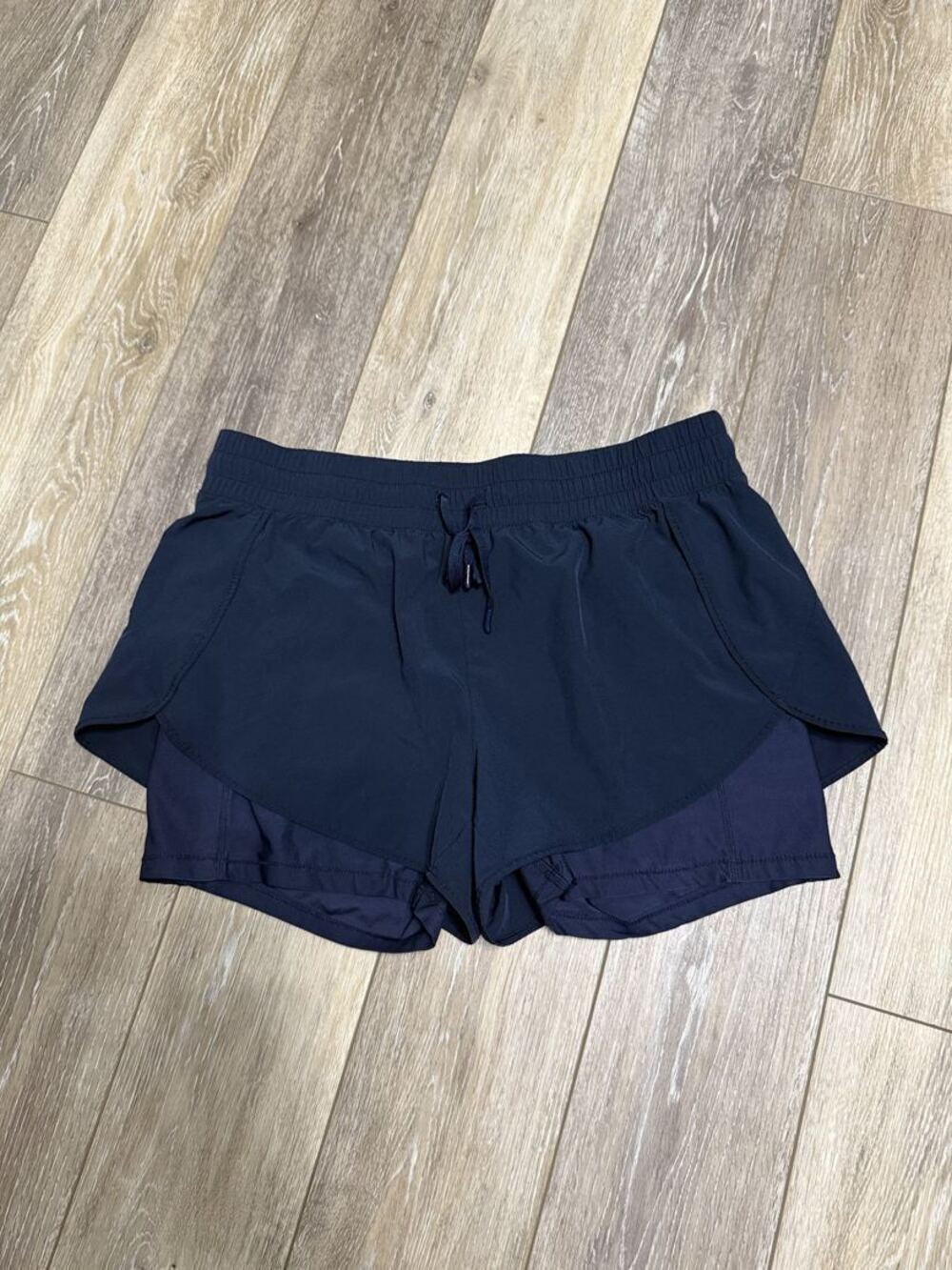 90 Degree by Reflex Navy Running Shorts Lined L